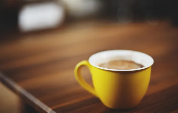 Macro, yellow, mug
