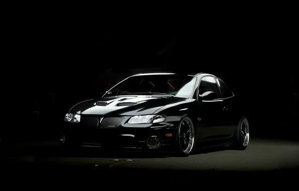 Black, black, Pontiac, GTO, front, Pontiac