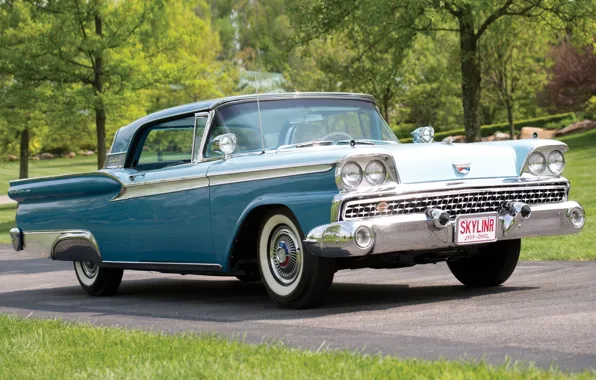 Ford, Ford, 500, the front, Hardtop, 1959, Fairlane, Skyliner