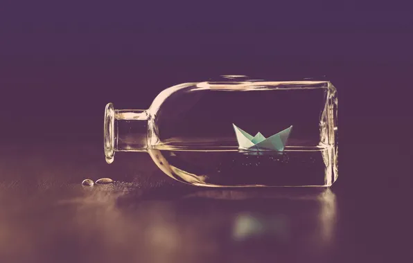 Picture background, ship, bottle