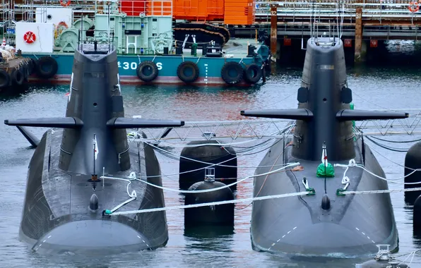 Japan, submarines, JS Taigei, JS Oyashio, SS-513, SS-590