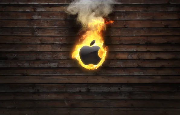 Picture fire, Apple, Apple, burns