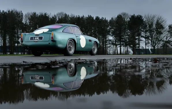 Aston Martin, Reflection, Classic, 2018, Classic car, 1958, DB4, Sports car