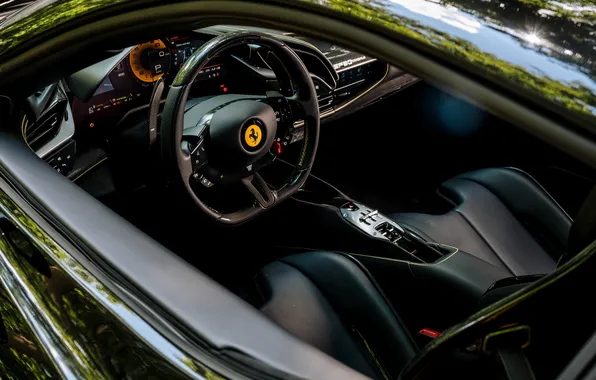 Interior, Ferrari, supercar, supercar, Road, 2020, Ferrari SF90, Ferrari SF90 Road