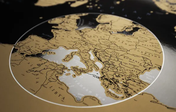 Macro, background, map
