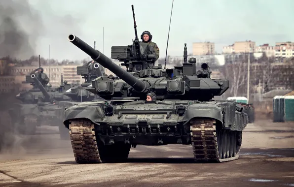 Tank, combat, May 9, T-90A, Alabino, rehearsal, victory parade, Main