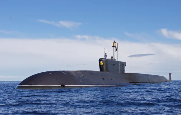 Picture sea, the sky, Russia, submarine, project 955
