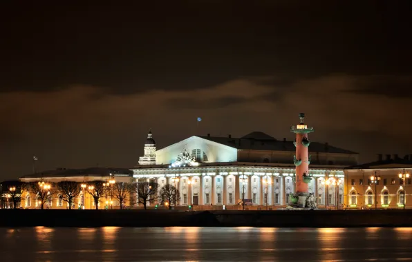 Night, Peter, Saint Petersburg, Russia, Russia, night, Saint Petersburg, Neva River