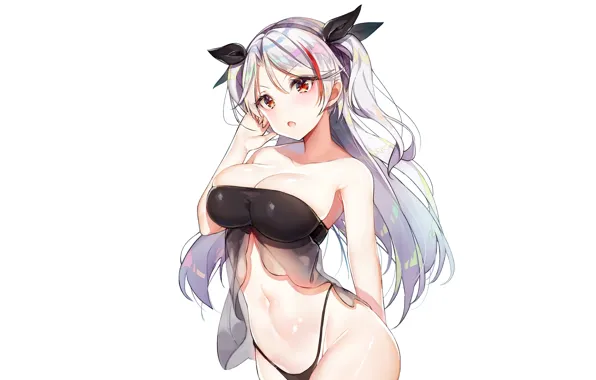 Picture white, girl, background, figure, Azur Lane