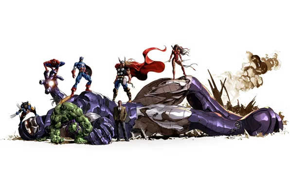 Picture background, Superheroes, Marvel Comics, Sentinel