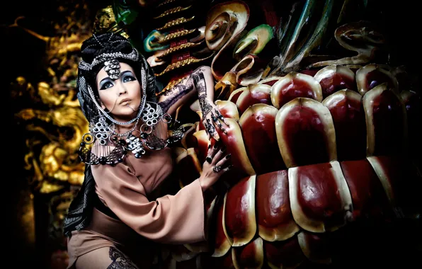 Girl, style, background