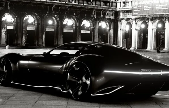 Concept, Mercedes, Vision, Black, Black, Black & White