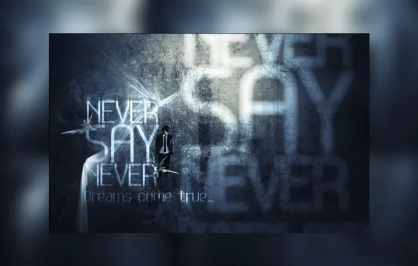 Picture photoshop, never say never, never speak never