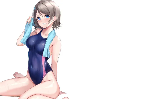 Picture girl, sexy, girls, anime, pretty, swimsuit, smiling, mizugi