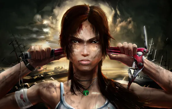 Picture Tomb Raider, Lara Croft, Lara Croft, ice pick
