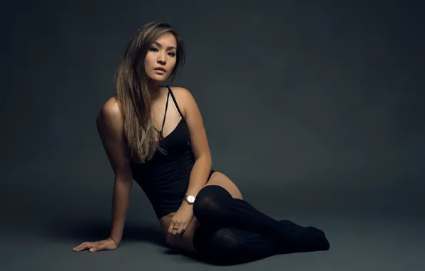 Picture look, girl, background, hair, body, socks, East