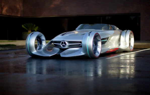 Concept, Mercedes-Benz, Silver Arrow, front view, Mercedes-Benz Silver Lightning