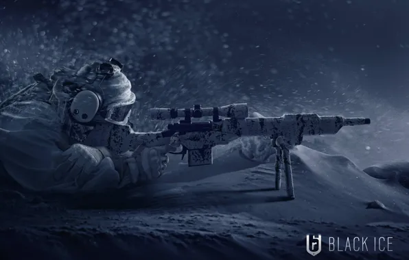Picture winter, weapons, art, soldiers, Tom Clancy`s Rainbow Six: Siege