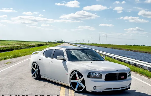 Dodge, Charger, concave, lowered, on 22 CW-5