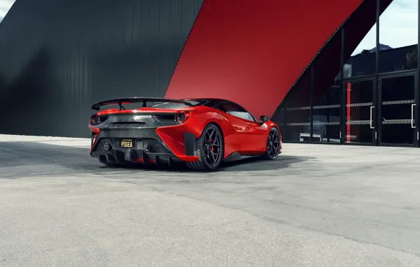 Ferrari, supercar, rear view, GTB, 2018, 488, Pogea Racing, FPlus Corsa
