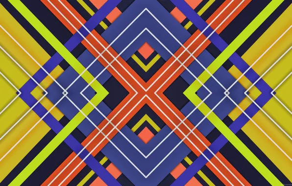 Line, figure, layers, crossing