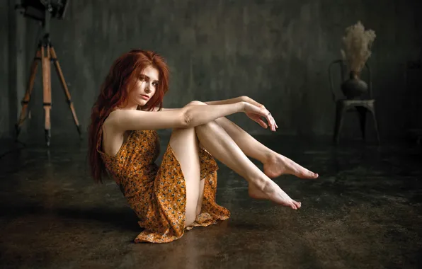 Look, sexy, pose, model, makeup, figure, dress, hairstyle