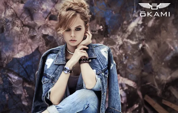 Look, girl, style, sweetheart, model, watch, jeans, earrings