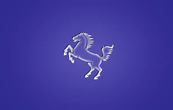Animal, horse, minimalism, purple background
