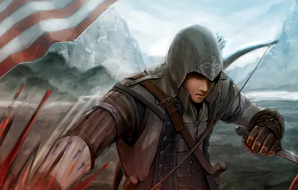 Picture assassin, Connor, Assassin's Creed 3, Assassin’s Creed III, Kenway