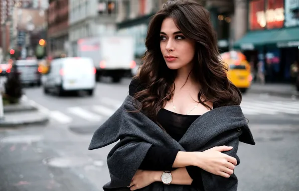 Picture road, machine, the city, lights, street, portrait, home, makeup