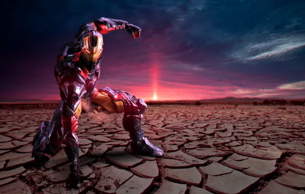 Costume, Iron man, comics, superhero, night, marvel, Iron Man, comics