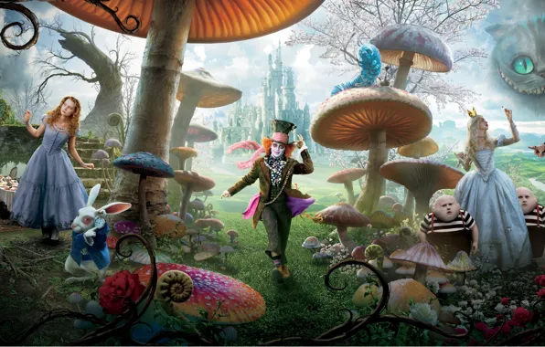 Picture Alice, Alice in Wonderland, Tim Burton