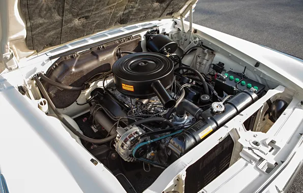 Retro cars, 1961, under the hood, DeSoto, Chrysler Corporation, retro cars, DeSoto 2-door Hardtop