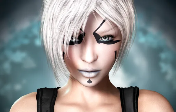Picture Star Wars: The Old Republic, Nadia Grell, face, white hair