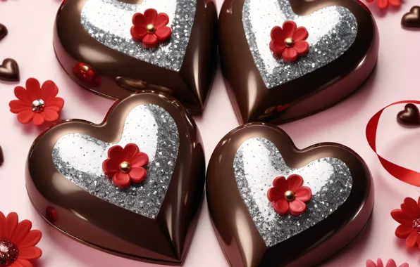 Love, flowers, holiday, heart, heart, hearts, heart, Valentine's Day