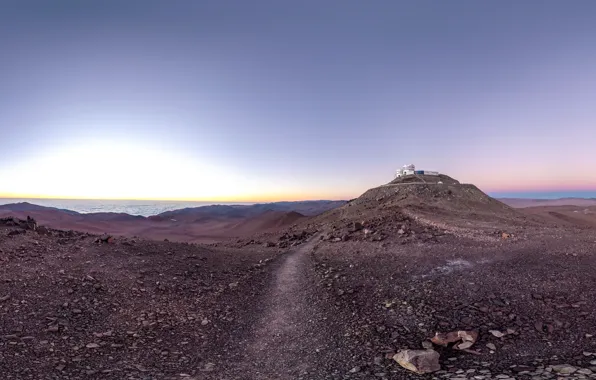 Observatory, Chile, Paranal Observatory, road of astronomy paradise