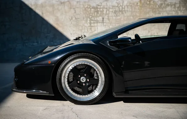 Close-up, Lamborghini, wheel, Lambo, the front, Diablo, The Lamborghini Diablo GT