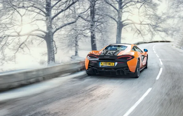 Picture winter, supercar, McLaren 570S