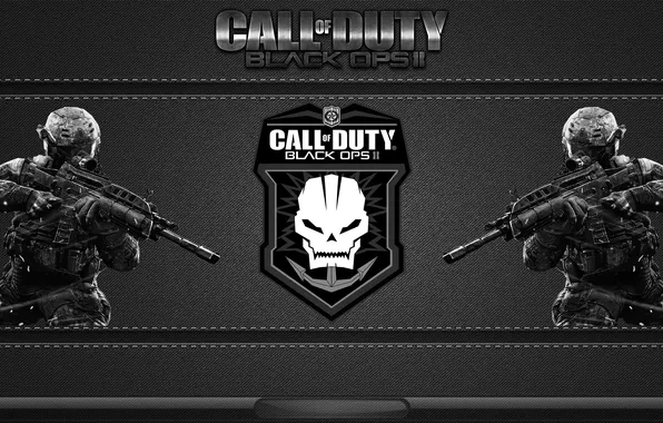 The game, skull, soldiers, emblem, call of duty, COD, black ops 2