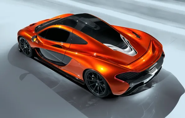Concept, McLaren, Auto, Machine, The concept, Orange, Coupe, Sports car