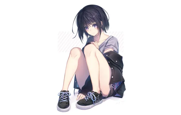Look, sneakers, girl