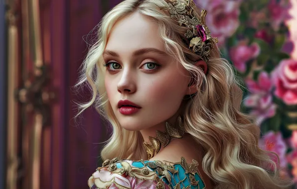 Picture look, girl, art