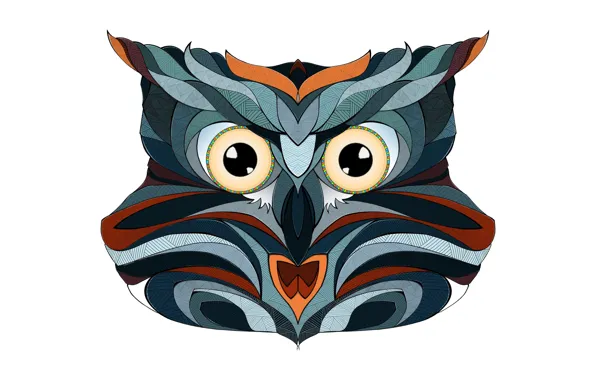 Picture abstraction, owl, bird