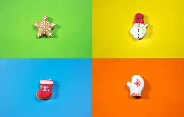 Winter, orange, yellow, green, background, holiday, blue, toy