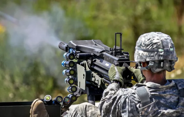 Army, soldiers, MK 19, automatic grenade launcher
