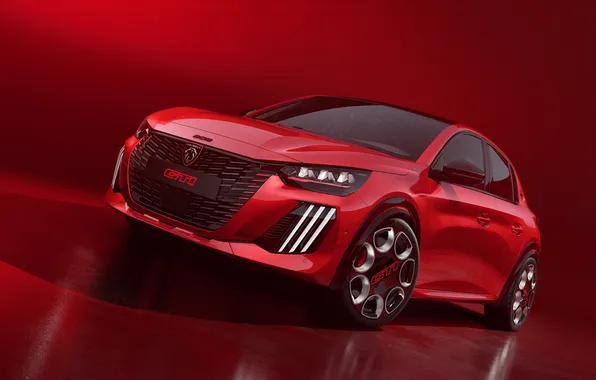 Peugeot, Peugeot, exterior, electric car, 2025, hot hatch, Peugeot E-208 GTi