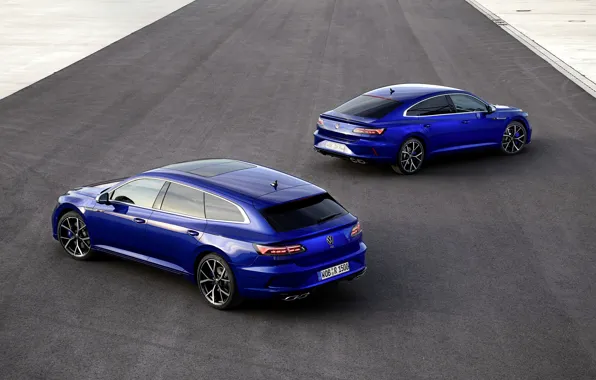 Asphalt, Volkswagen, blue, universal, Shooting Brake, liftback, 2020, Arteon