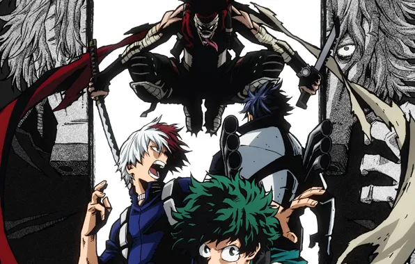 Guys, My Hero Academia, Boku No Hero Academy, Midori Isuku, Todoroki Shoto, killer characters, My …