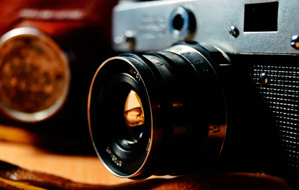 Macro, retro, the camera, lens, Fed, lenses