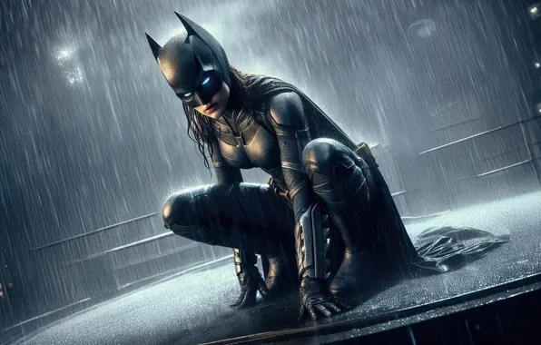Picture batgirl, awakens